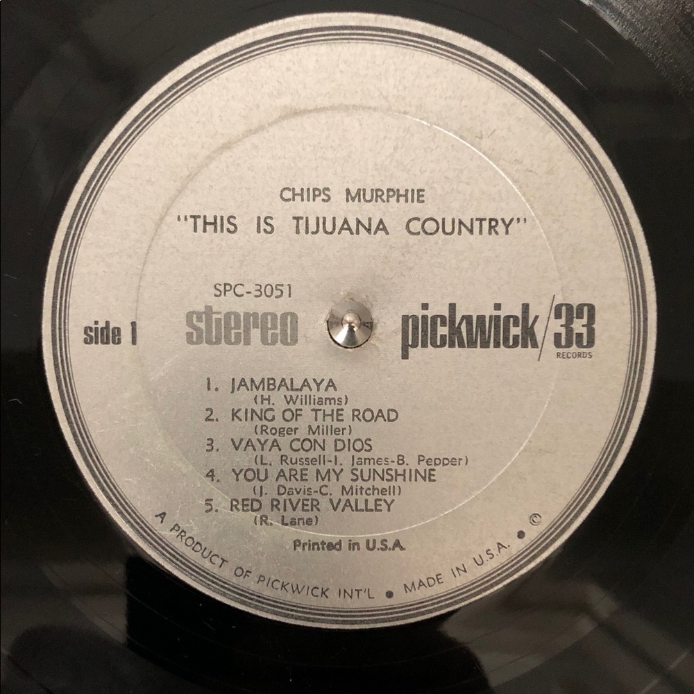 Chips Murphie "This Is Tijuana Country" Vinyl Record 1966